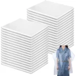 Disposable Plastic Salon Cutting Cape - White (Pack of 50 Pcs) - Image 12
