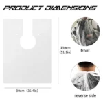 Disposable Plastic Salon Cutting Cape - White (Pack of 50 Pcs) - Image 13