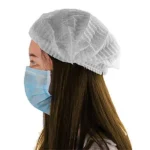 Non Woven Disposable Bouffant Cap - Blue (Pack of 100 Pcs) - Image 2