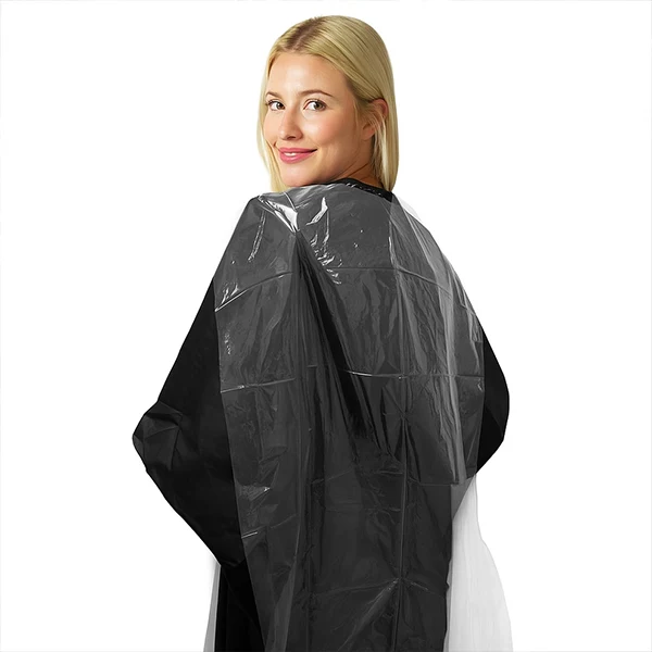 Plastic Backward Bibs 1 Disposable Plastic Backward Bib - Clear (Pack of 100 Pcs) - Image 1