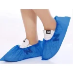 Plastic Disposable Shoe Cover - Blue (Pack of 100 Pcs) - Image 2