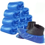 Plastic Disposable Shoe Cover - Blue (Pack of 100 Pcs) - Image 3