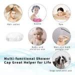 Disposable Plastic Shower Cap - White (Pack of 100 Pcs) - Image 7