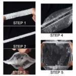 Disposable Plastic Shower Cap - White (Pack of 100 Pcs) - Image 8