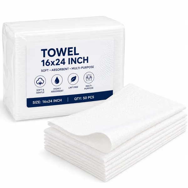 Towel 16x24 Non Woven Disposable Towel 16x24 Inch (Pack of 90 Pcs) - Image 1