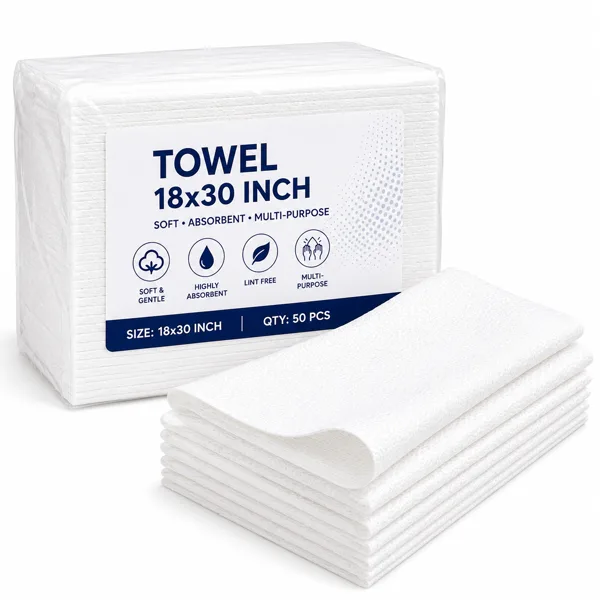Towel 18x30 Non Woven Disposable Towel 18x30 Inch (Pack of 90 Pcs) - Image 1